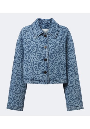 Dries Van Noten Floral denim jacket