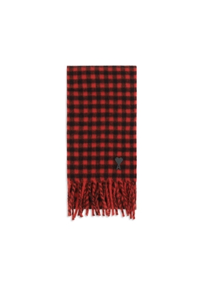 Ami Paris Multicolor Wool Oves Aries Scarf