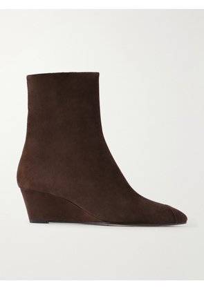 Aeyde - Mia Cap 55 Wedge Suede Ankle Boots - Brown - EU 35,EU 36,EU 37,EU 38,EU 39,EU 40,EU 41,EU 42