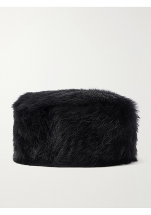 SAINT LAURENT - Shearling Hat - Black - 57