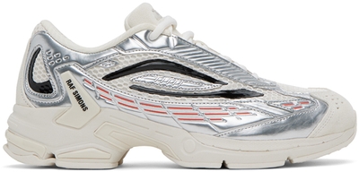 Raf Simons Silver & Off-White Ultrasceptre Sneakers