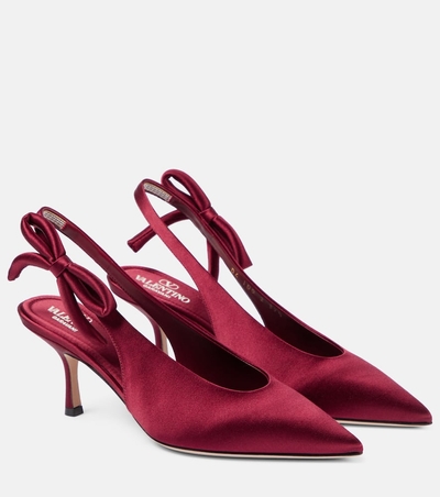 Valentino Garavani Nite-out Satin Pump 110 Mm for Woman in Rose Couture