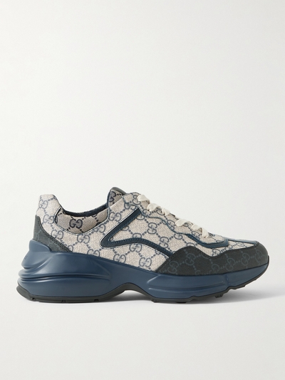 Rhyton gucci leather sneaker hotsell