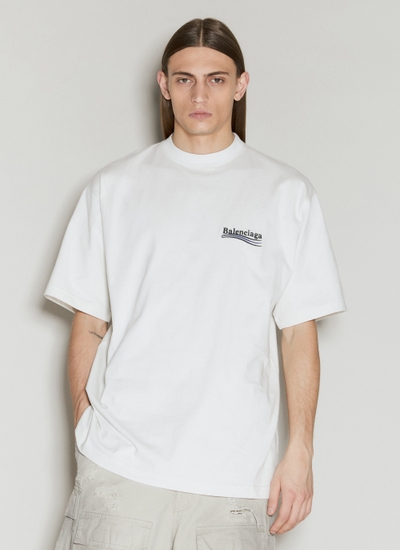 Balenciaga Large Fit T-shirt | Man T-shirts White Xxl
