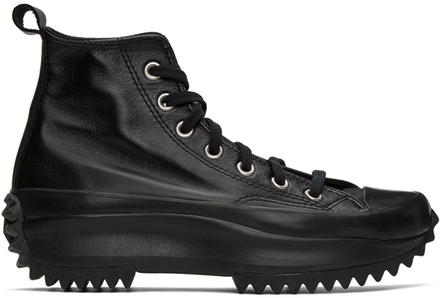 Rick Owens DRKSHDW x Converse Turbowpn Leather Sneakers | Sneakers Black Us  | 11.5 | MILANSTYLE.COM