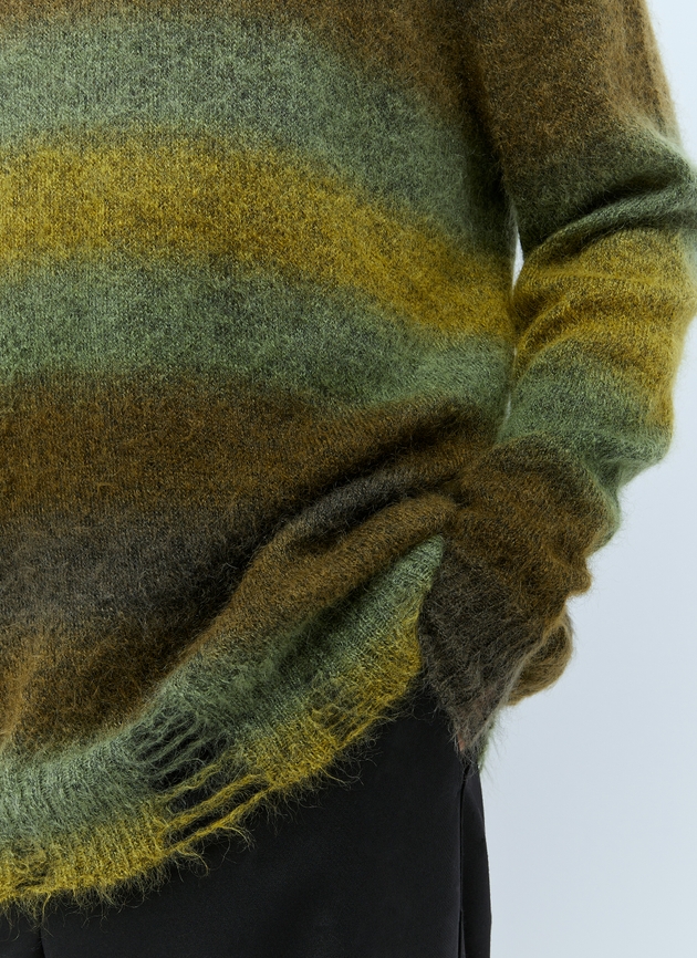 Song for the Mute Distressed Oversized Mohair Sweater | Man
