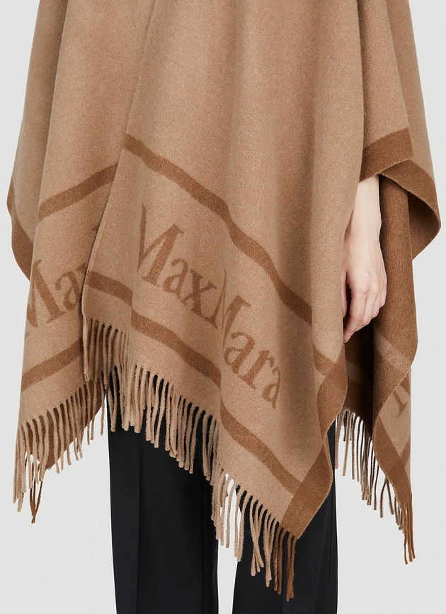 Max Mara Hilde Poncho | Woman Coats Camel One Size | MILANSTYLE.COM