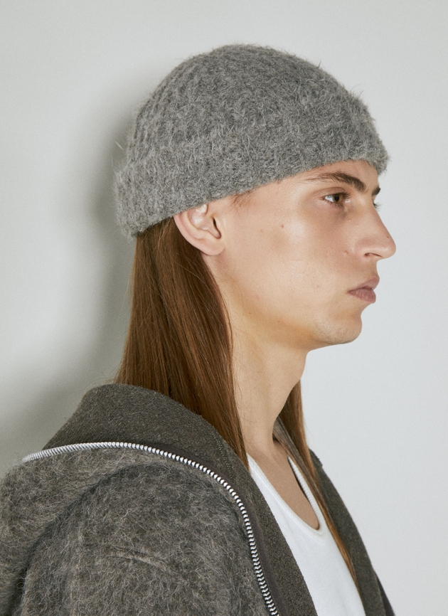 Our Legacy Fuzzy Beanie Hat Hats One Size Grey 