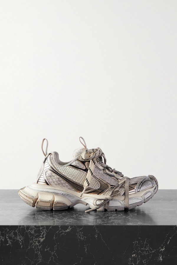 Balenciaga | 3xl Mesh And Rubber Sneakers | Neutrals | IT35,IT36