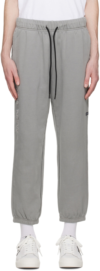 AAPE by A Bathing Ape Gray Drawstring Lounge Pants | MILANSTYLE.COM