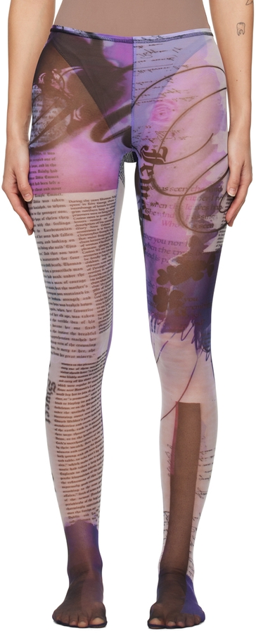 patterned semi-sheer tights, Givenchy