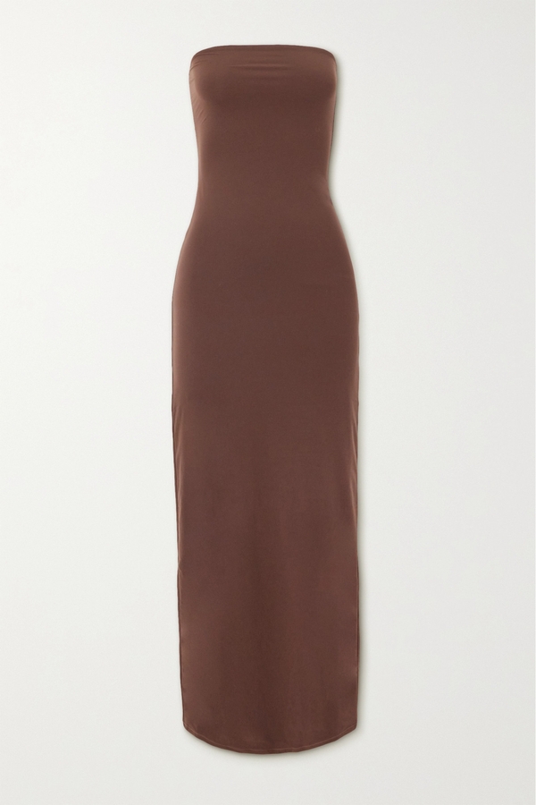 Skims, Fits Everybody Tube Dress, Cocoa, Brown