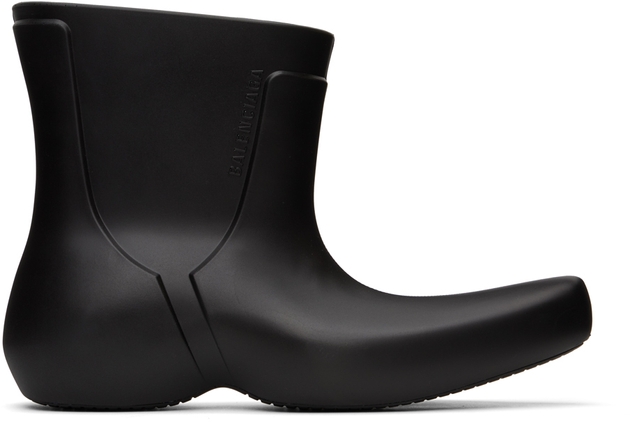 Balenciaga Black Excavator Boots | MILANSTYLE.COM