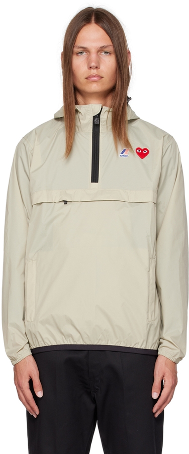 K-WAY - Hooded Jacket With Logo Patch