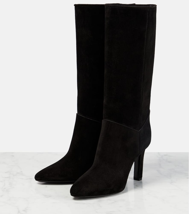 Auteuil 105 velvet over-the-knee boots