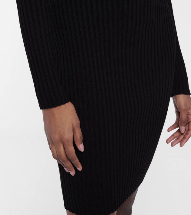 Buy Wolford Merino Rib Mini Dress - Black At 30% Off