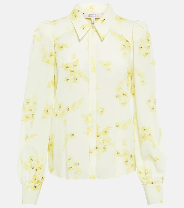 Dorothee Schumacher Floral Movement silk-blend shirt | MILANSTYLE.COM