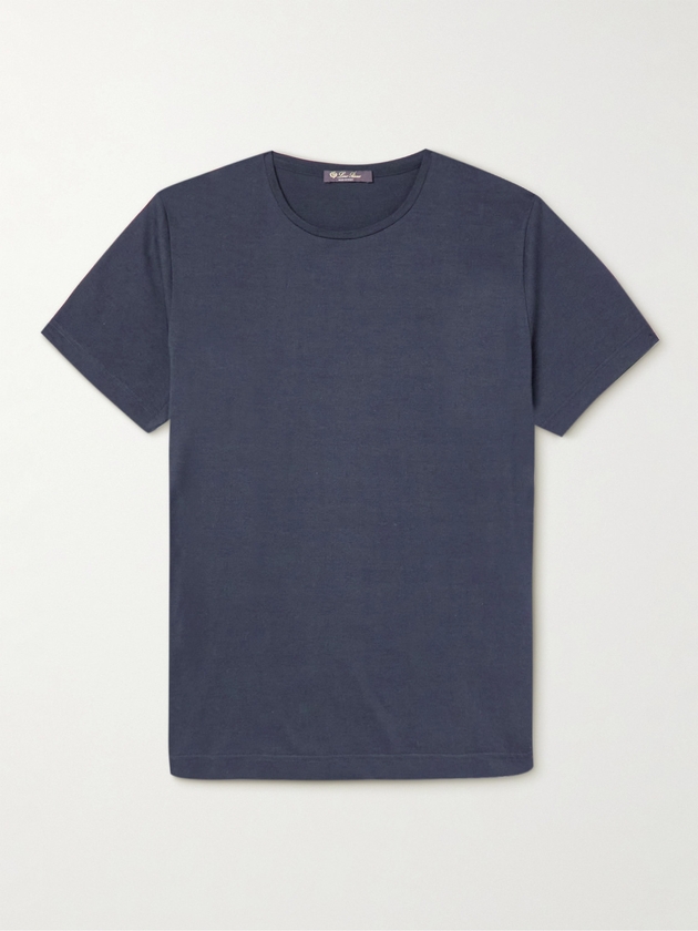 Cotton-blend jersey T-shirt