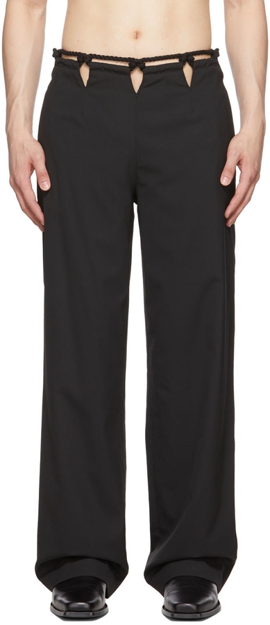 Rope Tailored Trousers (241-MPT084-BLACK)