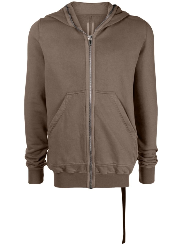 Rick Owens DRKSHDW Mountain zip-up cotton hoodie - Brown