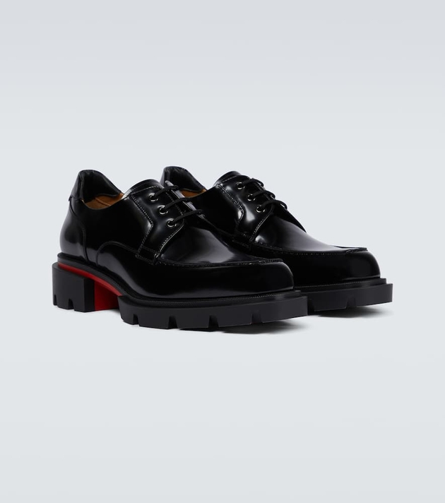 Christian Louboutin Our Georges leather lace-up shoes | MILANSTYLE.COM