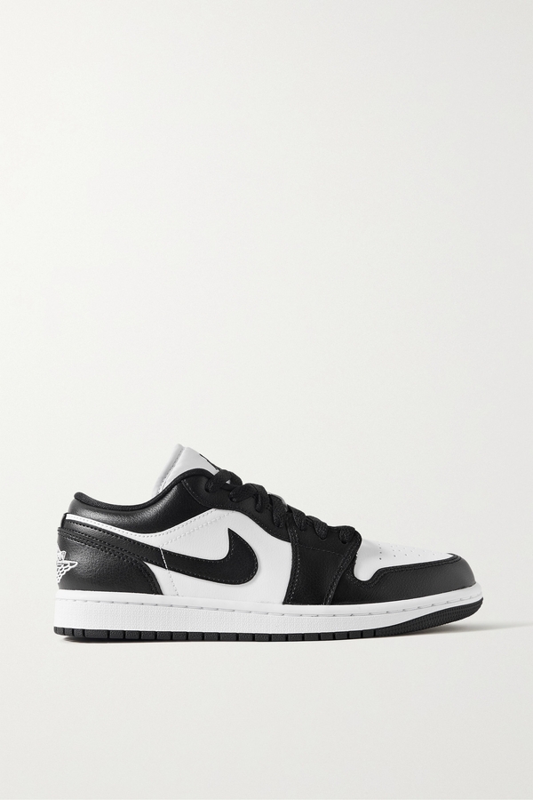 Nike | Air Jordan 1 Low Leather Sneakers | Black |  US5