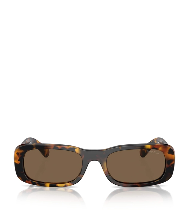 Miu Miu Acetate Rectangular Sunglasses