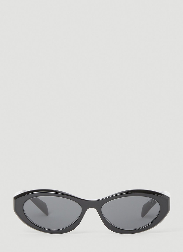 Prada Oval Frame Sunglasses | Woman Sunglasses Black One