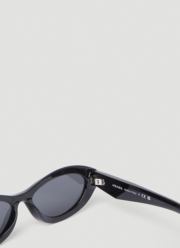 小物 PRADA oval l sunglasses black Prada Eyewear Symbole oval-frame Sunglasses | Black | FARFETCH
