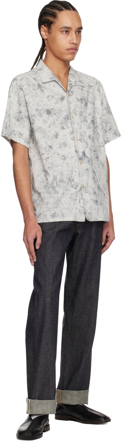 Taiga Takahashi Gray Lot. 114 Italian Collar Shirt