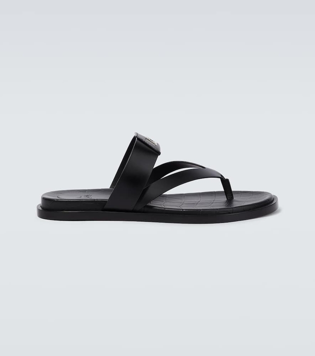 Christian Louboutin Leather logo sandals