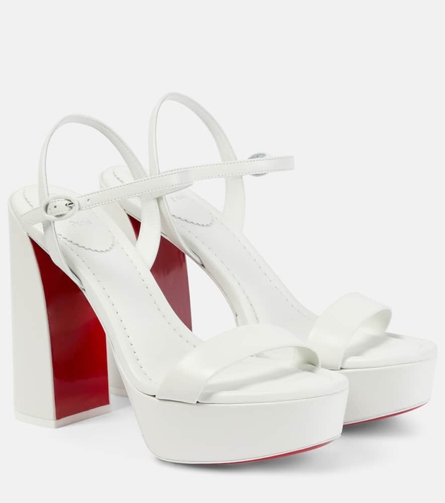 Christian Louboutin Movida Jane 130 leather platform pumps