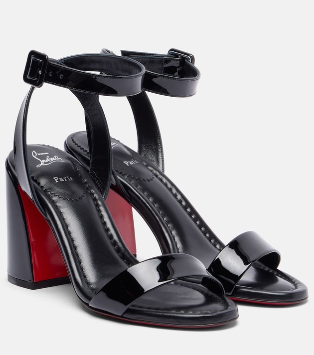 Christian Louboutin Miss Sabina 85 patent leather sandals