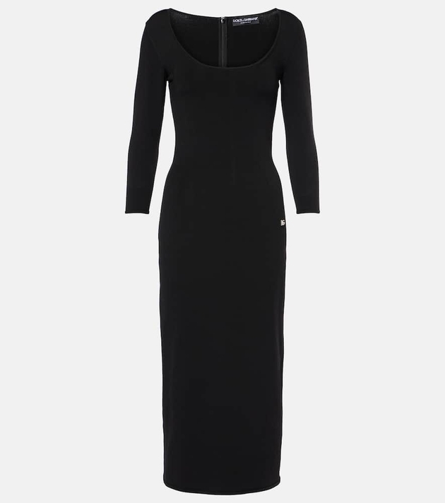 Dolce&Gabbana Logo knitted midi dress