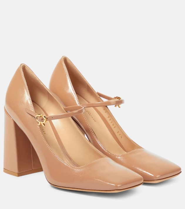 Gianvito Rossi Freeda leather pumps