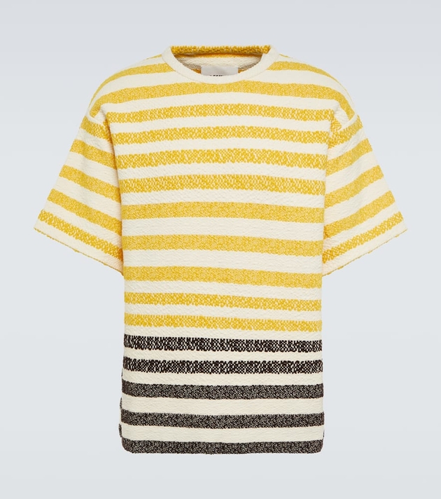 Jil Sander Striped cotton T-shirt