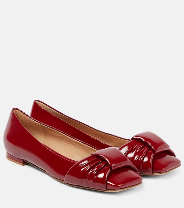 Gianvito Rossi Paradi patent leather ballet flats