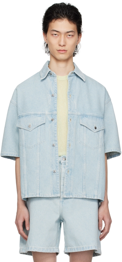 Nanushka Blue Jorge Denim Shirt