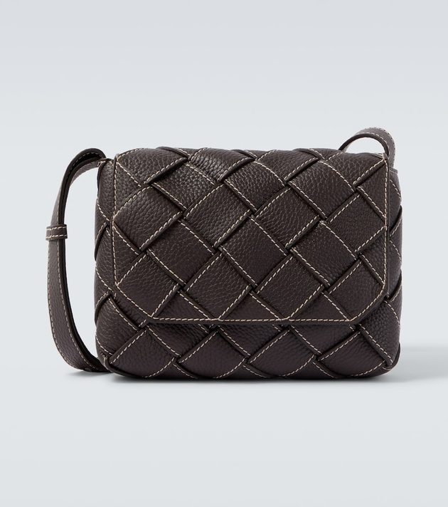 Bottega Veneta Diago Intreccio leather crossbody bag