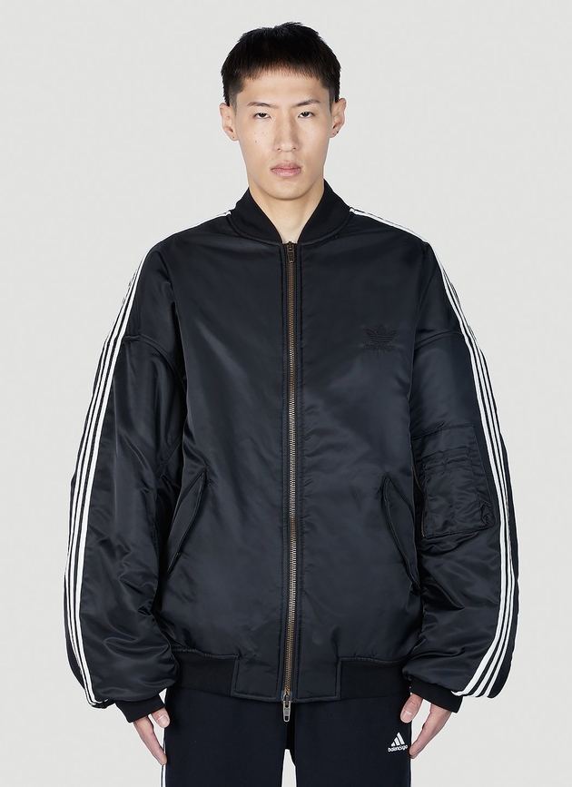 Balenciaga x adidas Striped Bomber Jacket | Man Jackets Black Eu