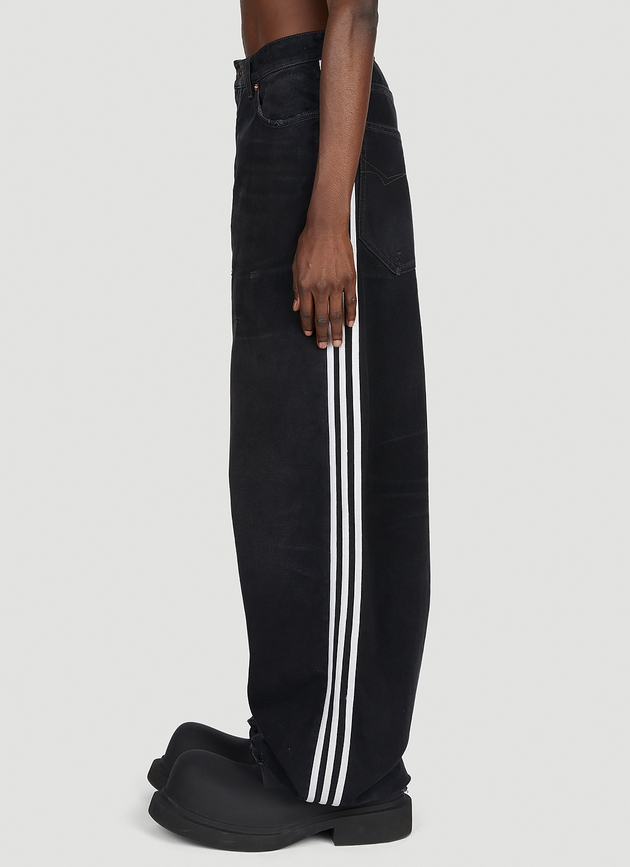 Balenciaga x adidas Baggy Jeans | Man Jeans Black L | MILANSTYLE.COM