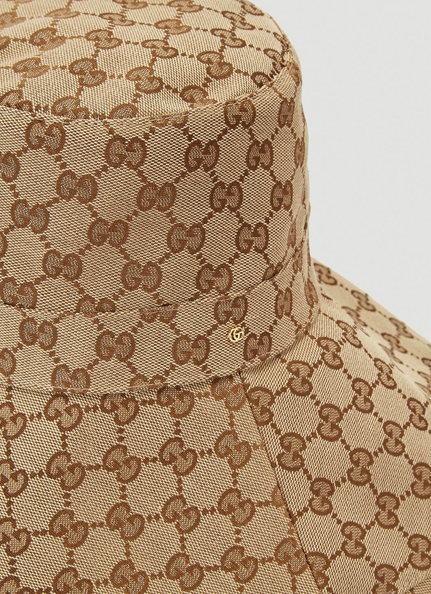 Gucci Oversized Gg Logo Bucket Hat | Woman Hats Beige M