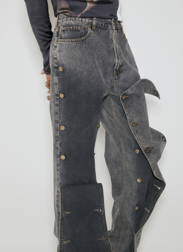 Y/Project Evergreen Snap Off Jeans | Man Jeans Dark Green 32