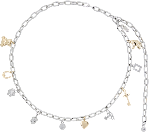 Vivienne Westwood Silver & Gold Multi Charm Belt