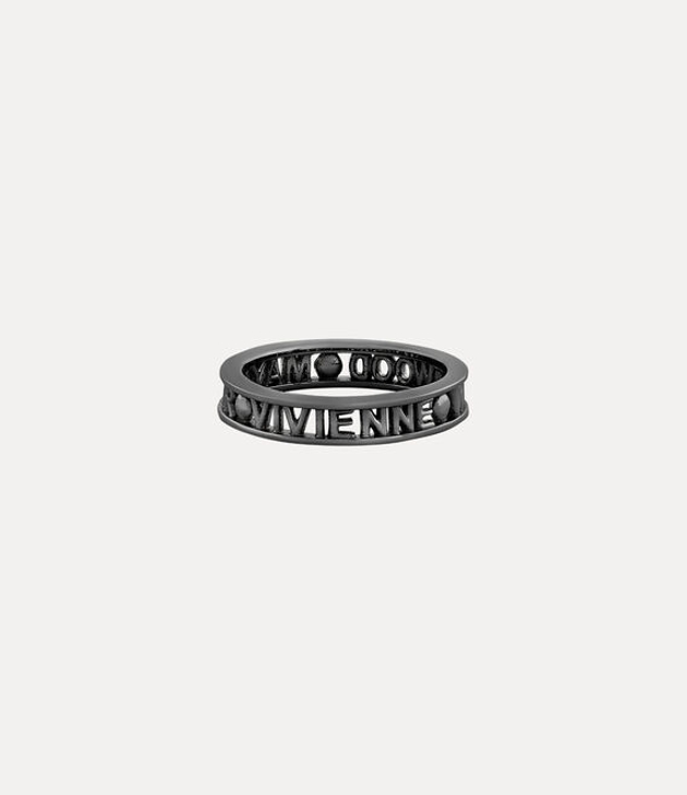 Vivienne Westwood Westminster Ring Gunmetal Silver Unisex