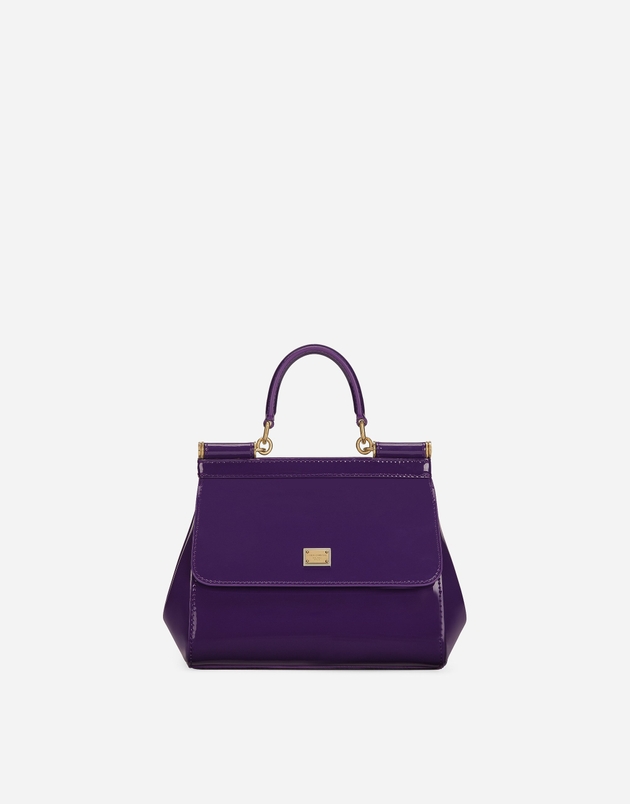 Dolce & Gabbana Borsaspalla-tracolla - Woman Handbags Purple Leather Onesize