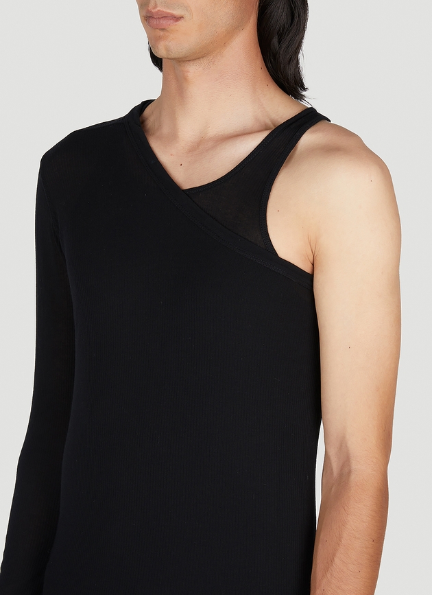 Rick Owens Ziggy Banana Tank Top | Man Tops Black L | MILANSTYLE.COM